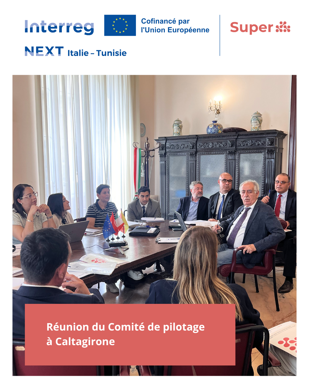 Le Comité de Pilotage du projet SUPER - Caltagirone