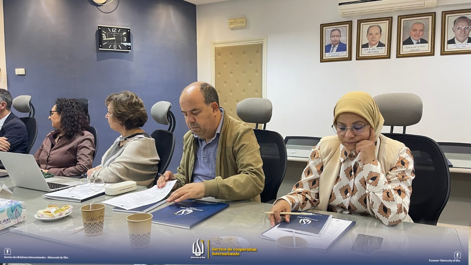 Immagine scattata durante la riunione di lancio a Sfax.