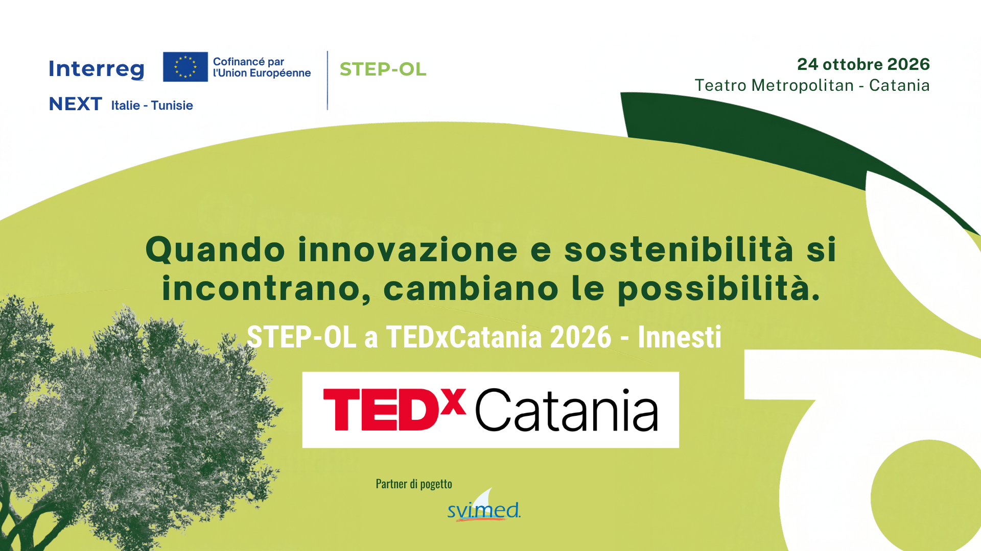 STEP-OL à TEDxCatania 2026 - Quand l'innovation et la durabilité se rencontrent, les possibilités changent.