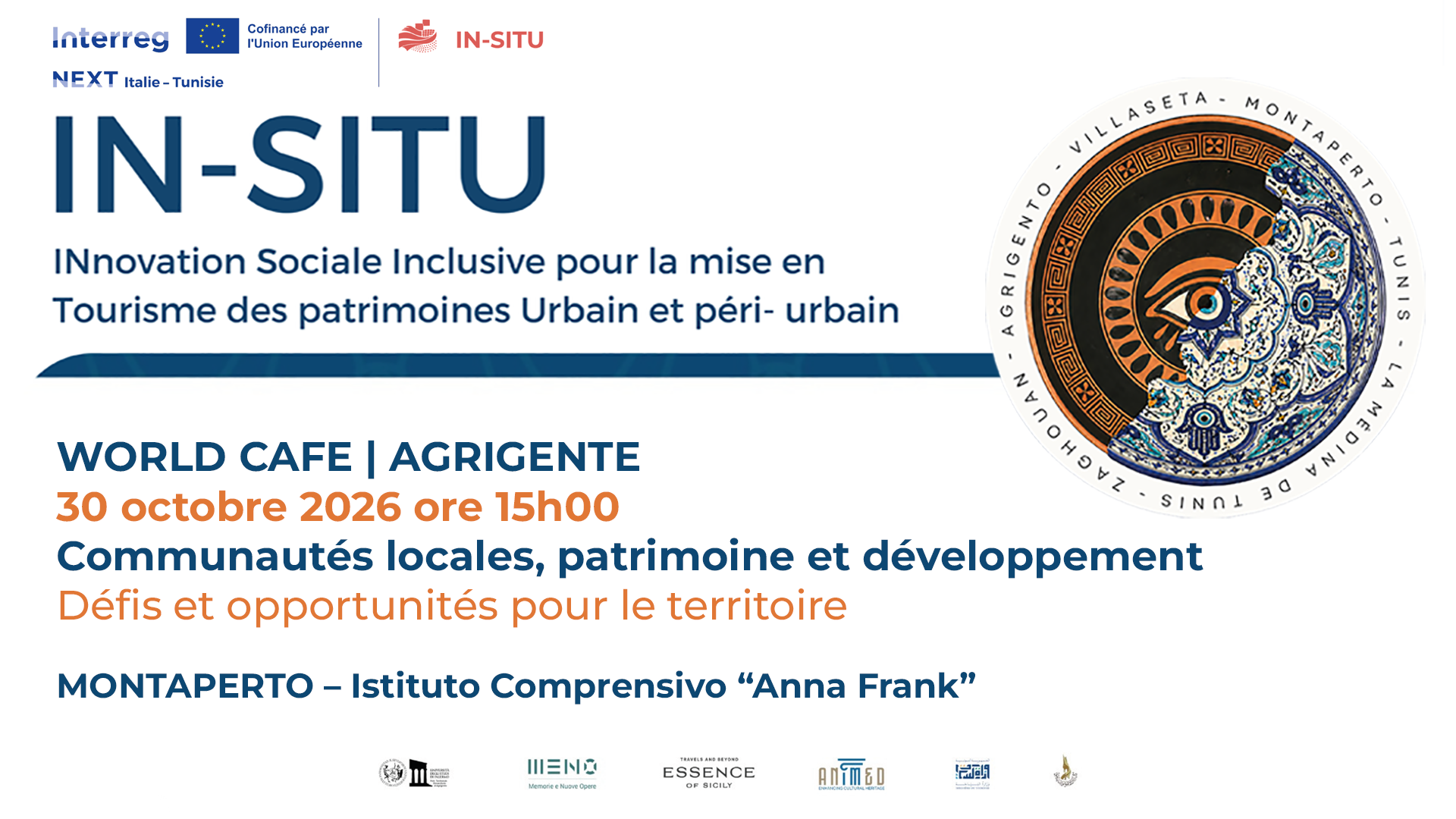 Grafica per annunciare l'evento
