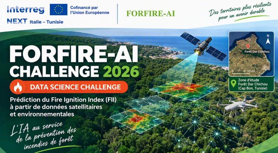 Affiche du FORFIRE-AI Data Science Challenge