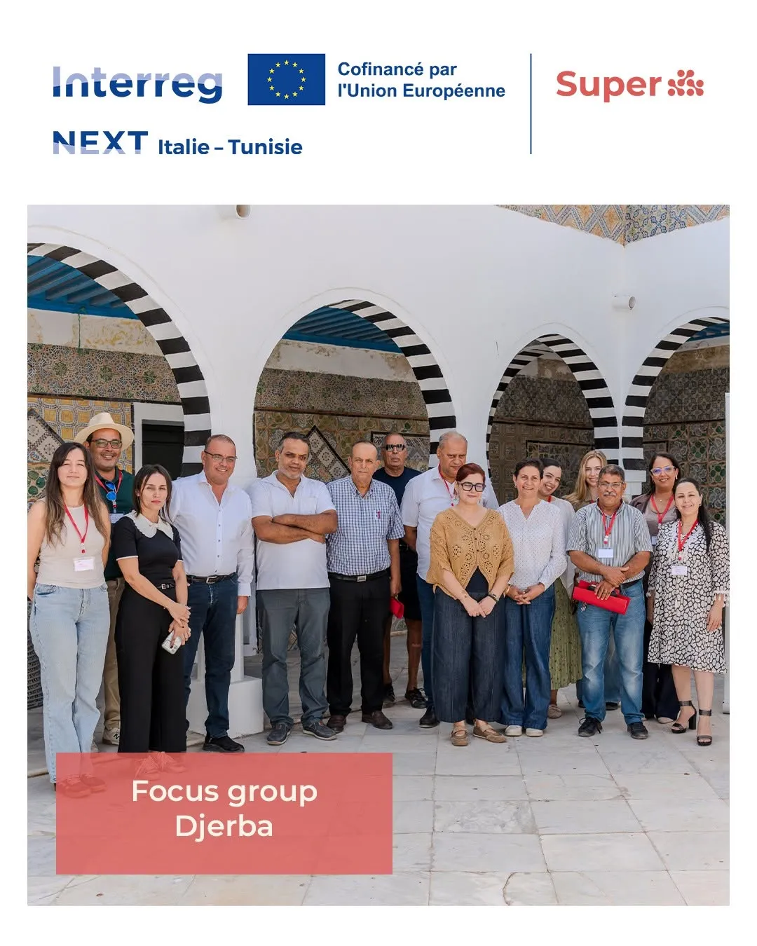 il gruppo di persone che ha aprtecipato al focus group di Djerba